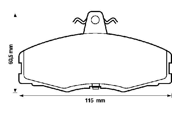 Sapatas do freio dianteiras de disco Volkswagen Caddy 2 9U7