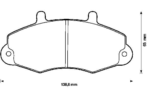 AM93VX2K021A2A Ford Sapatas do freio dianteiras de disco