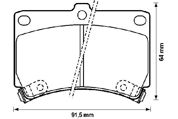 Sapatas do freio dianteiras de disco Mazda B5Y63323Z preço, a partir de 20,48 USD