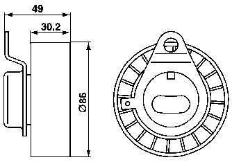 Rolo de reguladora de tensão da correia do mecanismo de distribuição de gás SKF VKM14210 preço, a partir de 32,23 USD