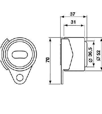 Rolo de reguladora de tensão da correia do mecanismo de distribuição de gás SKF VKM16101 preço, a partir de 36,30 USD