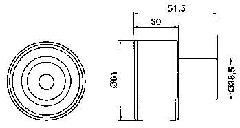 VKM22151 SKF Rolo parasita da correia do mecanismo de distribuição de gás