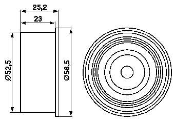 Compre VKM25150 SKF Rolo parasita da correia do mecanismo de distribuição de gás