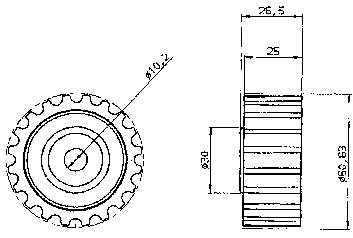 Rolo parasita da correia do mecanismo de distribuição de gás Renault (RVI) 7700875305 preço, a partir de 31,36 USD
