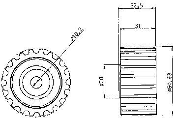 Rolo parasita da correia do mecanismo de distribuição de gás SKF VKM26125 preço, a partir de 24,78 USD