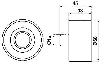 VKM26211 SKF Rolo parasita da correia do mecanismo de distribuição de gás