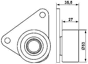 Rolo parasita da correia do mecanismo de distribuição de gás Volvo 8630590 preço, a partir de 40,72 USD