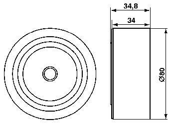 Rolo de reguladora de tensão da correia do mecanismo de distribuição de gás Dayco ATB2162 preço, a partir de 59,34 USD