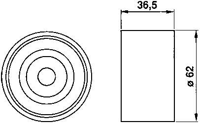 VKM81000 SKF Rolo parasita da correia do mecanismo de distribuição de gás