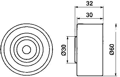 Rolo parasita da correia do mecanismo de distribuição de gás SKF VKM84601 preço, a partir de 26,29 USD