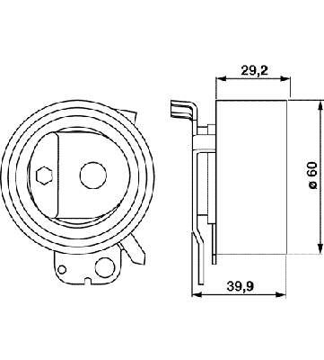 Rolo de reguladora de tensão da correia do mecanismo de distribuição de gás Peugeot/Citroen 96353368 preço, a partir de 40,99 USD