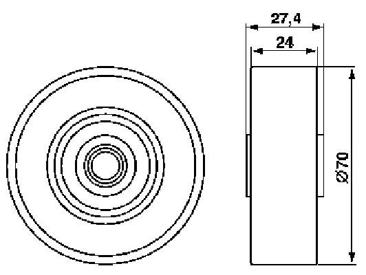 Rolo parasita da correia de transmissão SNR GA35962 preço, a partir de 44,75 USD