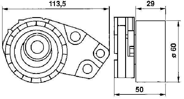Rolo de reguladora de tensão da correia do mecanismo de distribuição de gás SKF VKM70000 preço, a partir de 23,57 USD