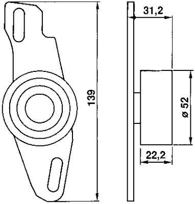 Rolo de reguladora de tensão da correia do mecanismo de distribuição de gás NPS S113I03 preço, a partir de 21,42 USD