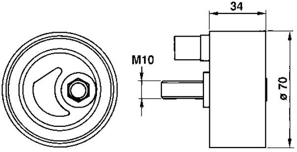 Rolo de reguladora de tensão da correia do mecanismo de distribuição de gás Subaru 13069AA036 preço, a partir de 33,60 USD