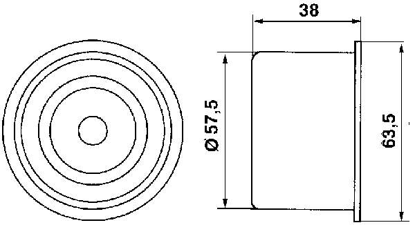 VKM85002 SKF Rolo parasita da correia do mecanismo de distribuição de gás