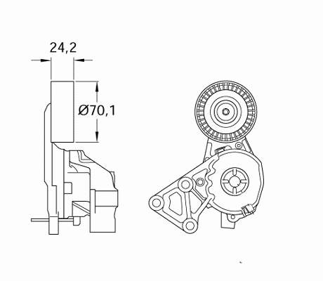 Reguladora de tensão da correia de transmissão SKF VKM31011