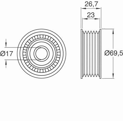 Rolo parasita da correia de transmissão SKF VKM31041 preço, a partir de 12,08 USD