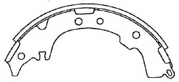 0449528100 Toyota Sapatas do freio traseiras de tambor