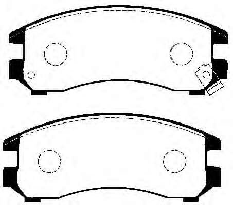 4106058A86 Nissan/Infiniti Sapatas do freio dianteiras de disco