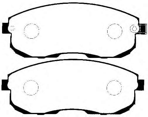 Sapatas do freio dianteiras de disco Nissan/Infiniti 410602Y990 preço, a partir de 34,37 USD