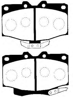 0446560050 Toyota Sapatas do freio dianteiras de disco