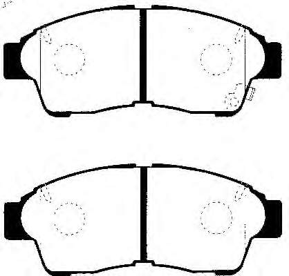 446502020 Toyota Sapatas do freio dianteiras de disco