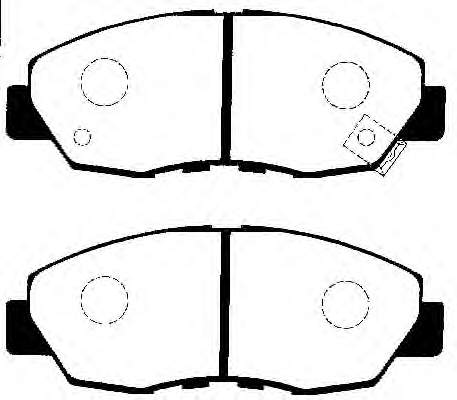 Sapatas do freio dianteiras de disco Honda 45022SM4A00 preço, a partir de 25,27 USD