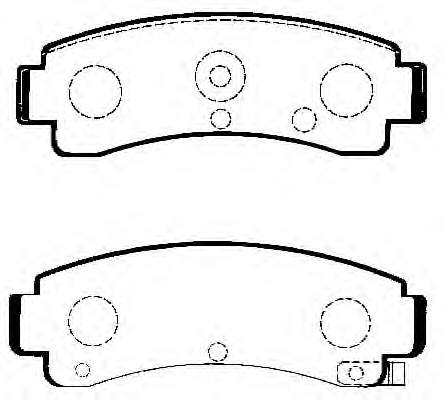 4406058Y85 Nissan/Infiniti Sapatas do freio traseiras de disco