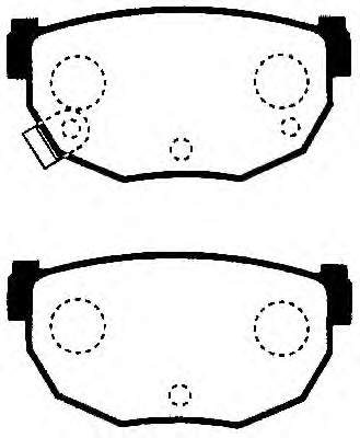 Compre 5830229A10 Hyundai/Kia Sapatas do freio traseiras de disco