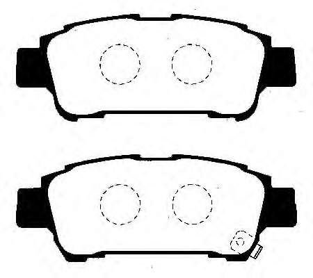 0446628070 Toyota Sapatas do freio traseiras de disco