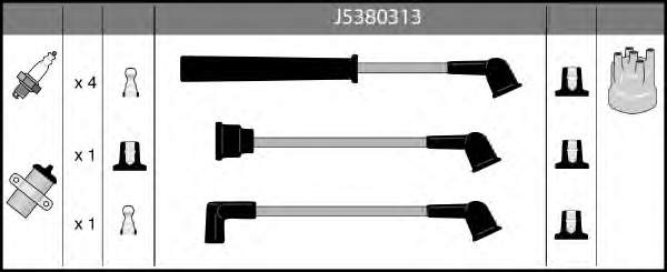RCKA401 NGK Fios de alta voltagem, kit