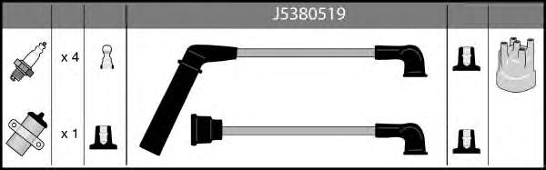 Compre ICH00 Japan Parts Fios de alta voltagem, kit