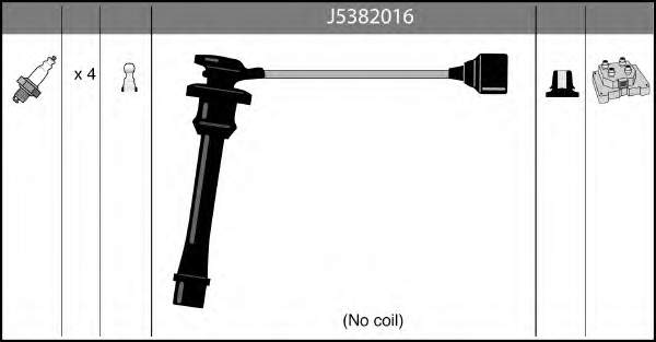 ENT910088 Engitech Fios de alta voltagem, kit
