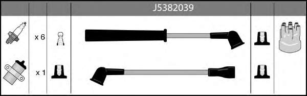 9091921501 Toyota Fios de alta voltagem, kit