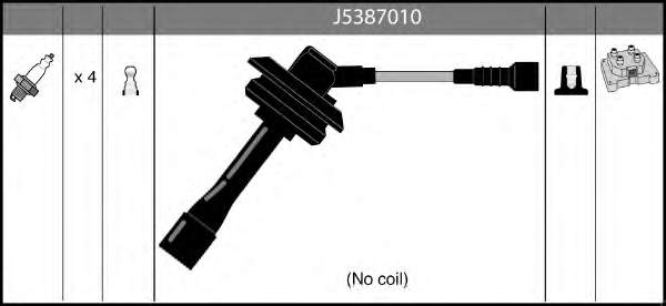 22451AA620 Subaru Fios de alta voltagem, kit