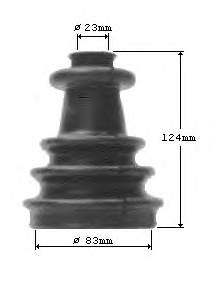 Bota de proteção externa de junta homocinética do semieixo dianteiro GKN-Spidan 300562 preço, a partir de 8,89 USD