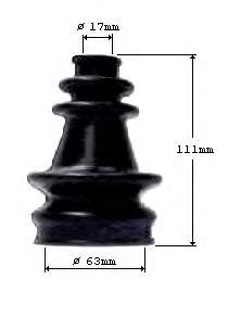 Bota de proteção interna de junta homocinética do semieixo dianteiro VKJP8093 SKF
