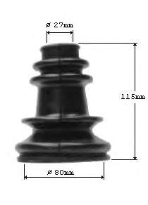 Bota de proteção interna direita de junta homocinética do semieixo dianteiro 01367 Metalcaucho