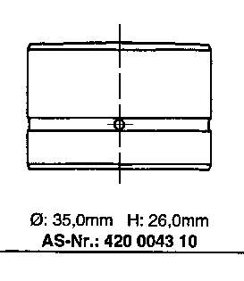 Compre 034109309AD VAG Compensador hidrâulico (empurrador hidrâulico), empurrador de válvulas
