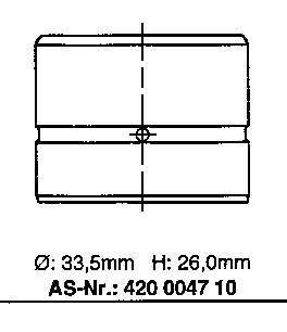 Compensador hidrâulico (empurrador hidrâulico), empurrador de válvulas Ajusa 85004800 preço, a partir de 12,38 USD