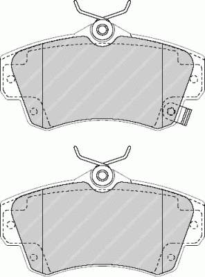 V1013843AF Chrysler Sapatas do freio dianteiras de disco