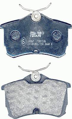 Sapatas do freio traseiras de disco Ferodo FDB1506