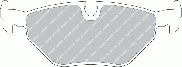 FDB578 Ferodo Sapatas do freio traseiras de disco