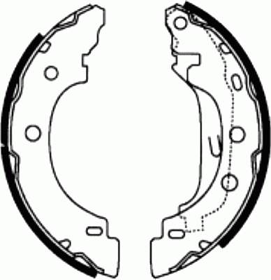 Sapatas do freio traseiras de tambor Renault (RVI) 8671020704 preço, a partir de 38,33 USD