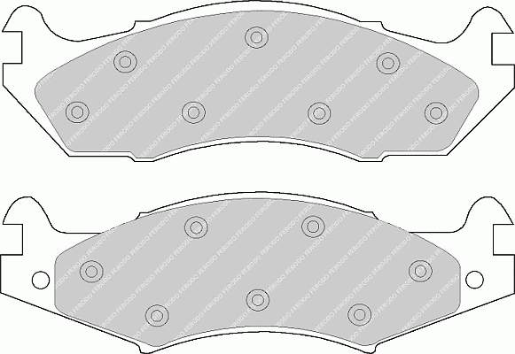 Sapatas do freio dianteiras de disco Chrysler MKD203 preço, a partir de 28,77 USD
