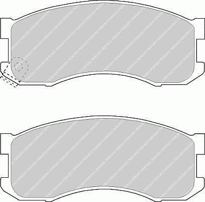 Sapatas do freio dianteiras de disco Mazda LA013328Z