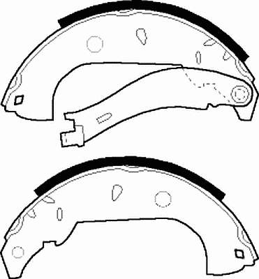 Compre 60810038 Fiat/Alfa/Lancia Sapatas do freio traseiras de tambor