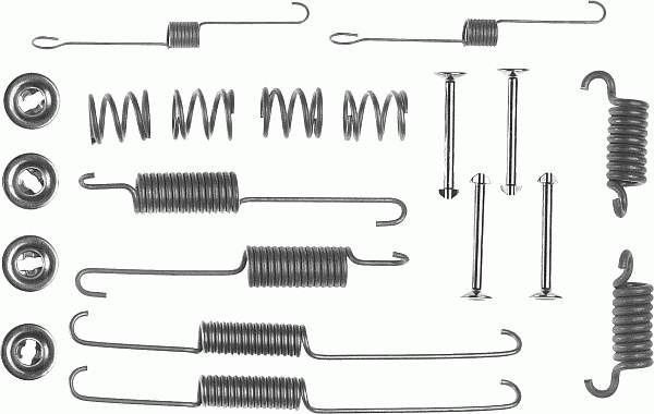 5018535 Ford Kit de montagem das sapatas traseiras de tambor