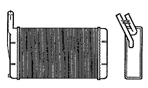 64111366665 BMW Radiador de forno (de aquecedor)